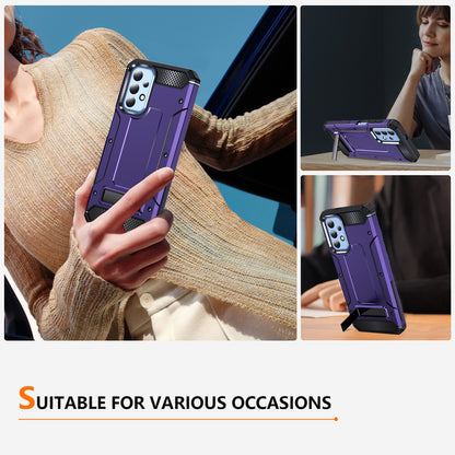 For Samsung Galaxy A23 4G / A23 5G (Global Version) / A13 4G / A13 5G / M13 5G / A04 4G / A04s 4G / A32 5G / M32 5G TPU+PC Phone Cover Kickstand Case