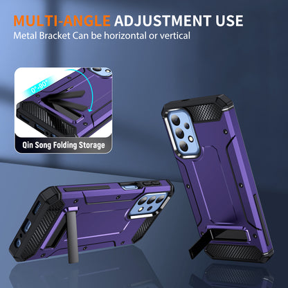 For Samsung Galaxy A23 4G / A23 5G (Global Version) / A13 4G / A13 5G / M13 5G / A04 4G / A04s 4G / A32 5G / M32 5G TPU+PC Phone Cover Kickstand Case