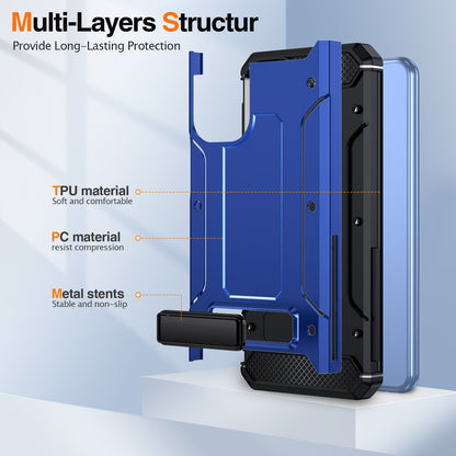 For Samsung Galaxy A23 4G / A23 5G (Global Version) / A13 4G / A13 5G / M13 5G / A04 4G / A04s 4G / A32 5G / M32 5G TPU+PC Phone Cover Kickstand Case