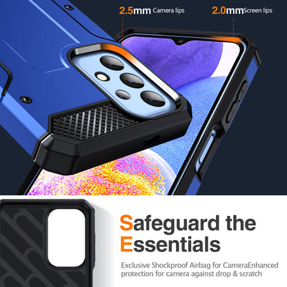 For Samsung Galaxy A23 4G / A23 5G (Global Version) / A13 4G / A13 5G / M13 5G / A04 4G / A04s 4G / A32 5G / M32 5G TPU+PC Phone Cover Kickstand Case