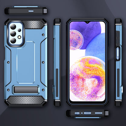 For Samsung Galaxy A23 4G / A23 5G (Global Version) / A13 4G / A13 5G / M13 5G / A04 4G / A04s 4G / A32 5G / M32 5G TPU+PC Phone Cover Kickstand Case