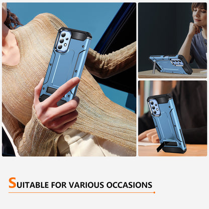 For Samsung Galaxy A23 4G / A23 5G (Global Version) / A13 4G / A13 5G / M13 5G / A04 4G / A04s 4G / A32 5G / M32 5G TPU+PC Phone Cover Kickstand Case