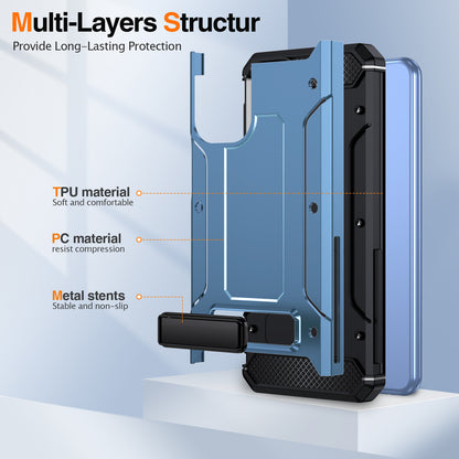 For Samsung Galaxy A23 4G / A23 5G (Global Version) / A13 4G / A13 5G / M13 5G / A04 4G / A04s 4G / A32 5G / M32 5G TPU+PC Phone Cover Kickstand Case