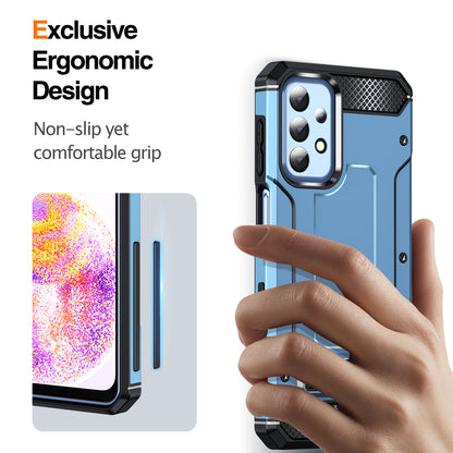 For Samsung Galaxy A23 4G / A23 5G (Global Version) / A13 4G / A13 5G / M13 5G / A04 4G / A04s 4G / A32 5G / M32 5G TPU+PC Phone Cover Kickstand Case