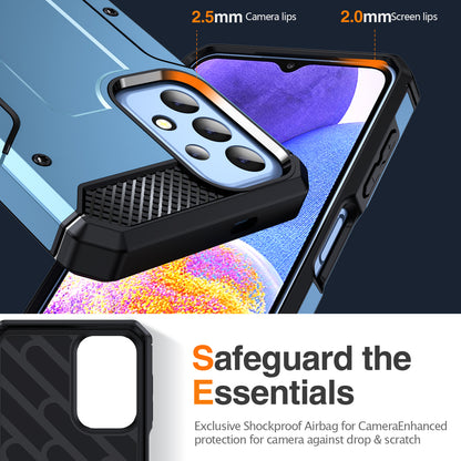 For Samsung Galaxy A23 4G / A23 5G (Global Version) / A13 4G / A13 5G / M13 5G / A04 4G / A04s 4G / A32 5G / M32 5G TPU+PC Phone Cover Kickstand Case