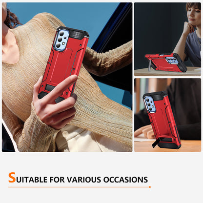 For Samsung Galaxy A23 4G / A23 5G (Global Version) / A13 4G / A13 5G / M13 5G / A04 4G / A04s 4G / A32 5G / M32 5G TPU+PC Phone Cover Kickstand Case