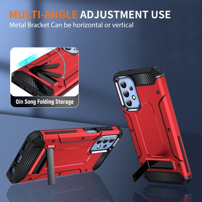 For Samsung Galaxy A23 4G / A23 5G (Global Version) / A13 4G / A13 5G / M13 5G / A04 4G / A04s 4G / A32 5G / M32 5G TPU+PC Phone Cover Kickstand Case