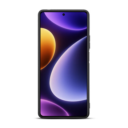 DENIOR Phone Case for Xiaomi Redmi Note 12 Turbo / Poco F5 5G Kickstand Card Holder Leather Coated TPU Cover