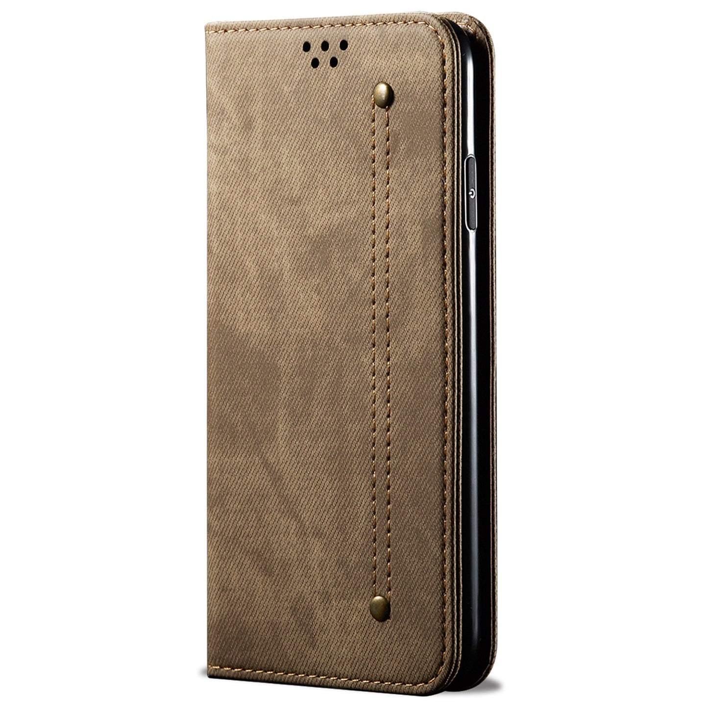 For Xiaomi Redmi Note 12S 4G Jeans Cloth Texture Phone Case PU Leather Stand Flip Wallet Cover