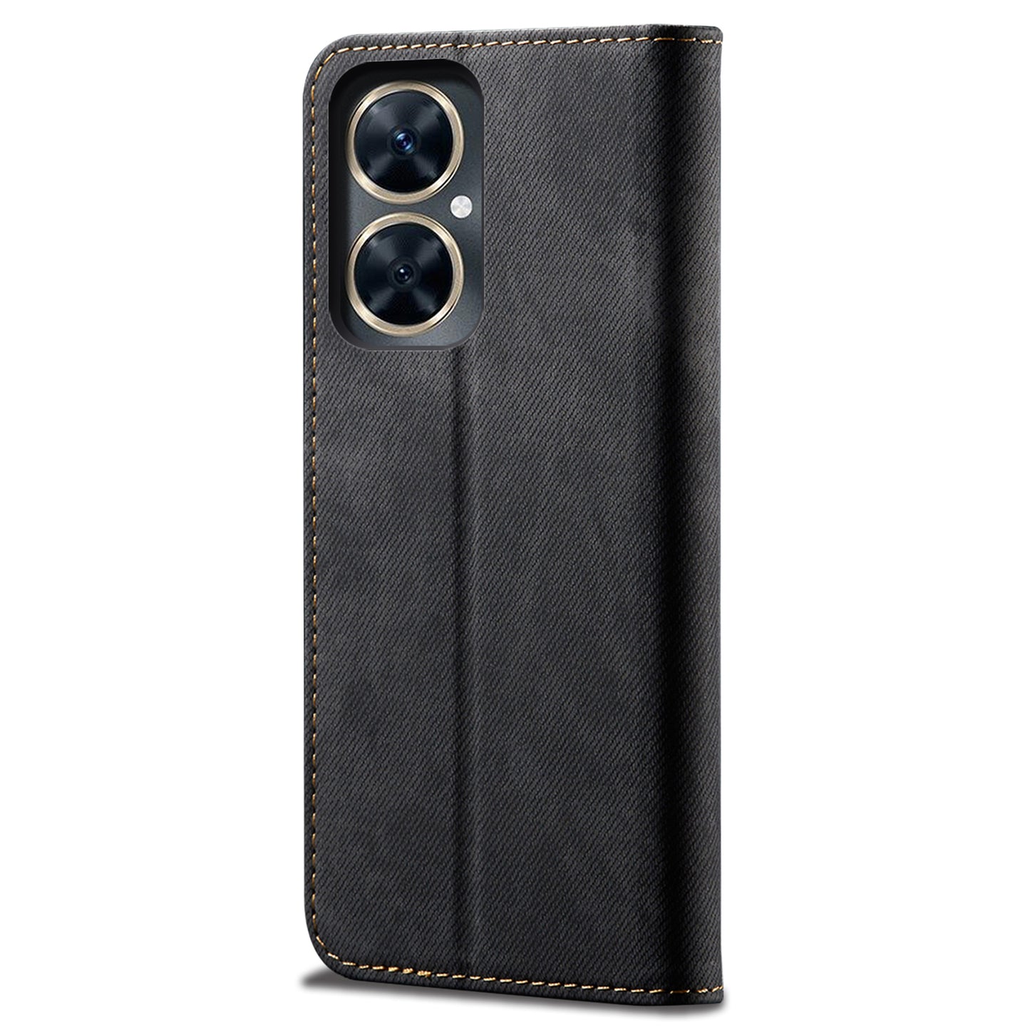 For vivo Y78 5G / Y78+ 5G Jeans Cloth Texture Wallet Case PU Leather Flip Stand Phone Cover