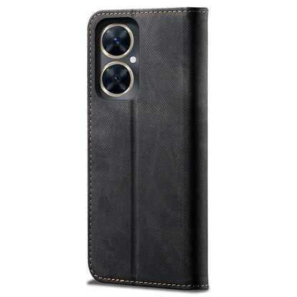 For vivo Y78 5G / Y78+ 5G Jeans Cloth Texture Wallet Case PU Leather Flip Stand Phone Cover