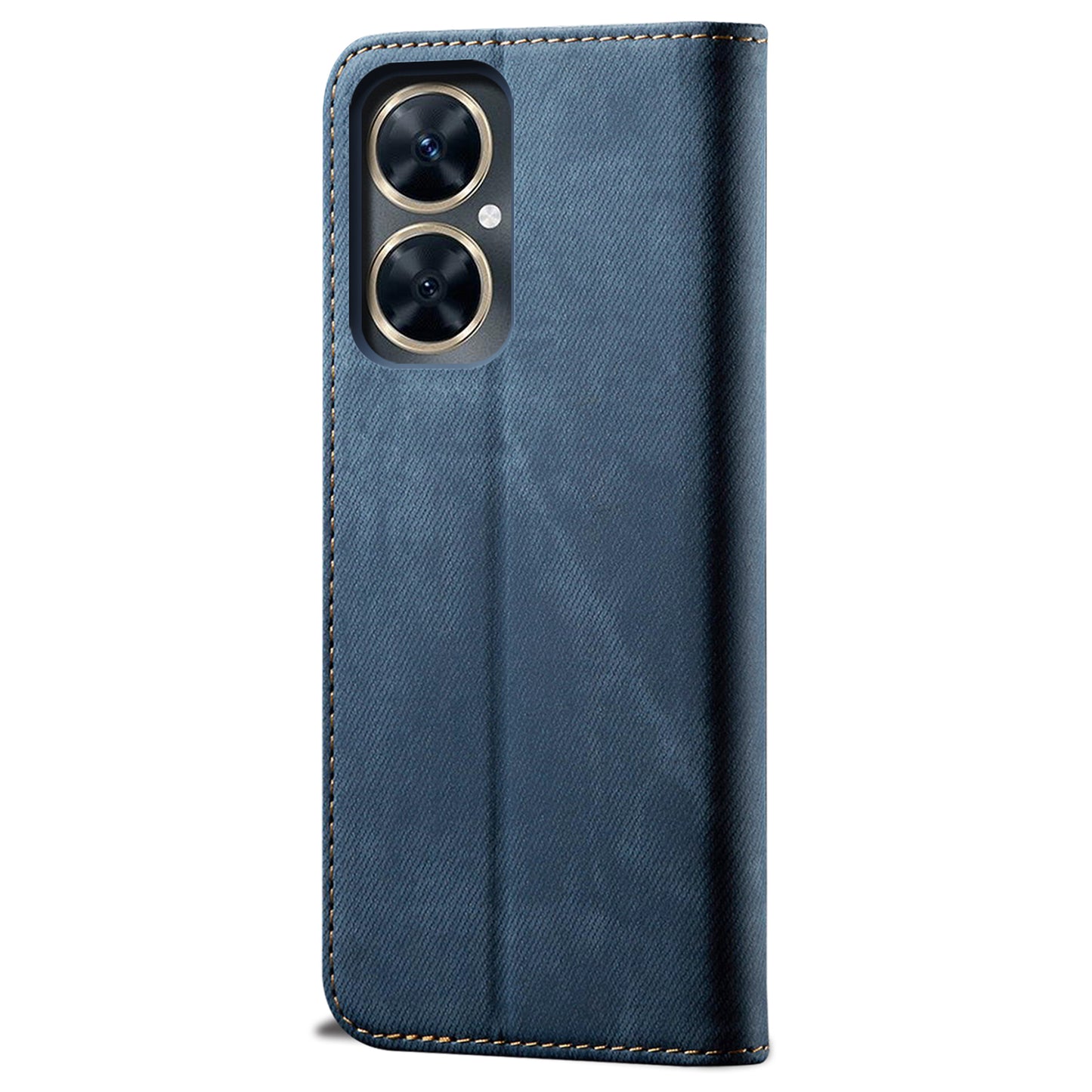 For vivo Y78 5G / Y78+ 5G Jeans Cloth Texture Wallet Case PU Leather Flip Stand Phone Cover