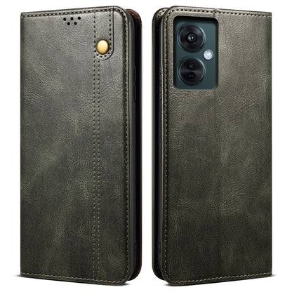 Wallet Case for vivo Y78 (China) 5G / Y36 4G / 5G PU Leather Waxy Crazy Horse Texture Stand Phone Cover