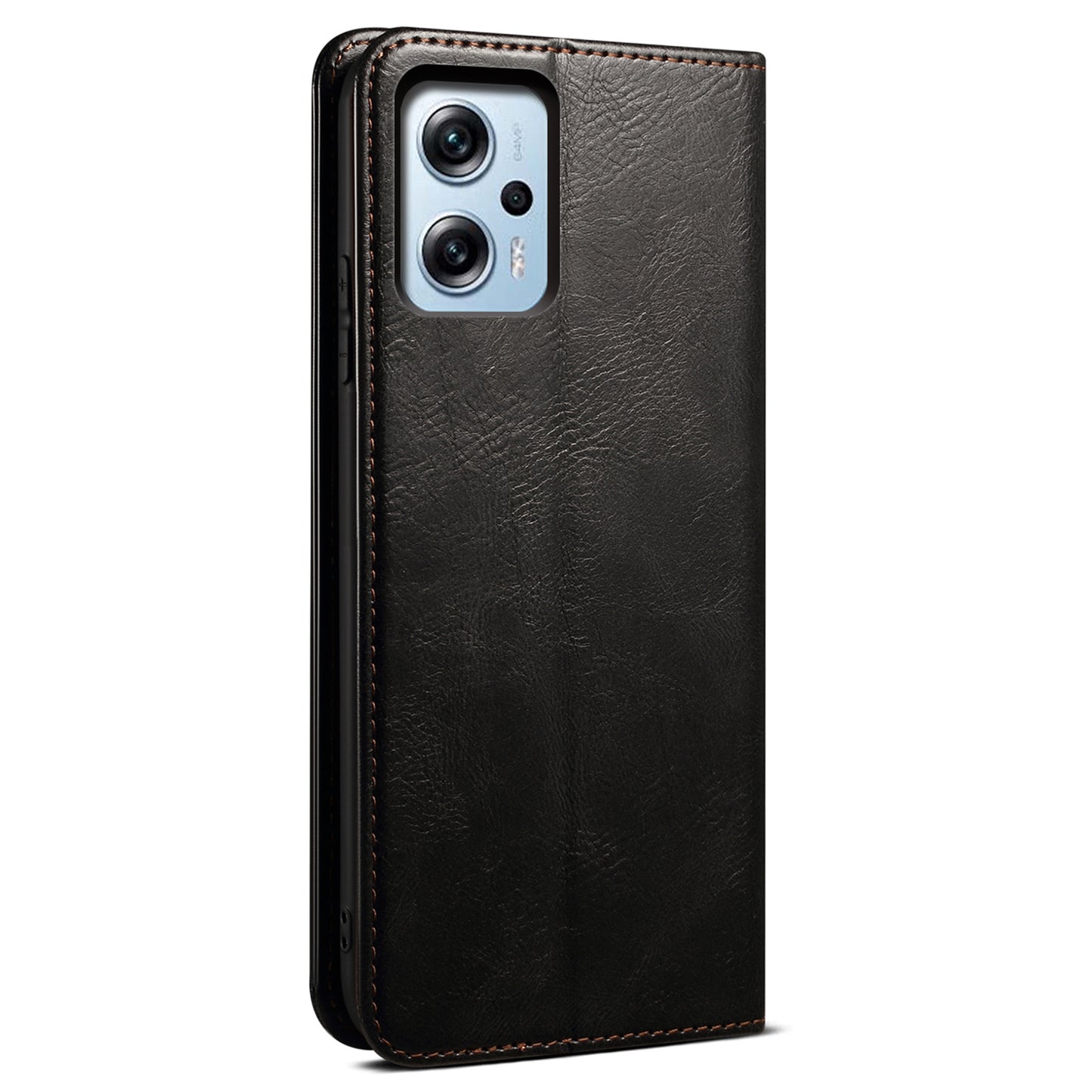 Leather Phone Case for Xiaomi Redmi Note 11T Pro 5G / Note 11T Pro+ 5G / K50i 5G / Note 12T Pro 5G / Poco X4 GT 5G , Waxy Crazy Horse Texture Stand Flip Wallet Cover