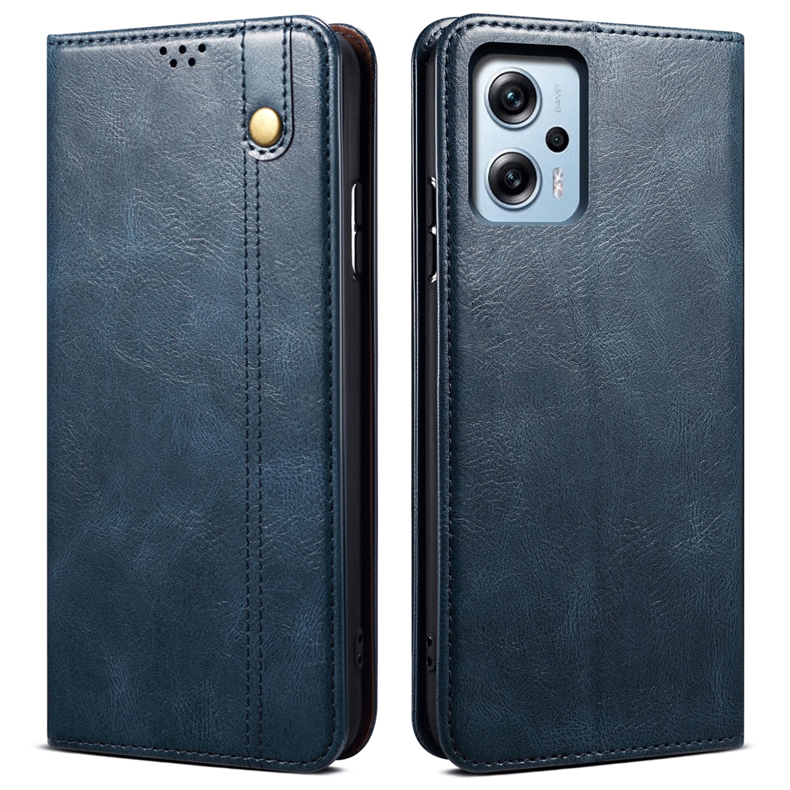 Leather Phone Case for Xiaomi Redmi Note 11T Pro 5G / Note 11T Pro+ 5G / K50i 5G / Note 12T Pro 5G / Poco X4 GT 5G , Waxy Crazy Horse Texture Stand Flip Wallet Cover