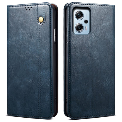 Leather Phone Case for Xiaomi Redmi Note 11T Pro 5G / Note 11T Pro+ 5G / K50i 5G / Note 12T Pro 5G / Poco X4 GT 5G , Waxy Crazy Horse Texture Stand Flip Wallet Cover