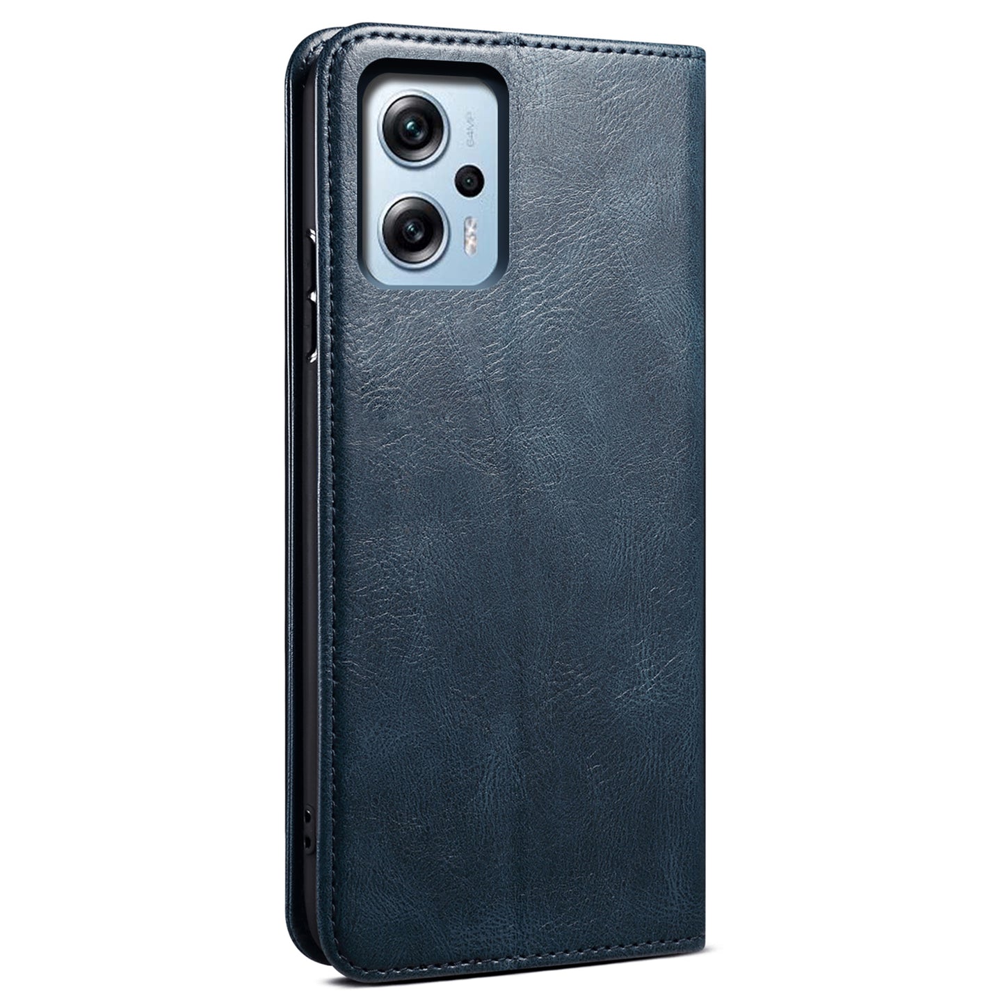 Leather Phone Case for Xiaomi Redmi Note 11T Pro 5G / Note 11T Pro+ 5G / K50i 5G / Note 12T Pro 5G / Poco X4 GT 5G , Waxy Crazy Horse Texture Stand Flip Wallet Cover