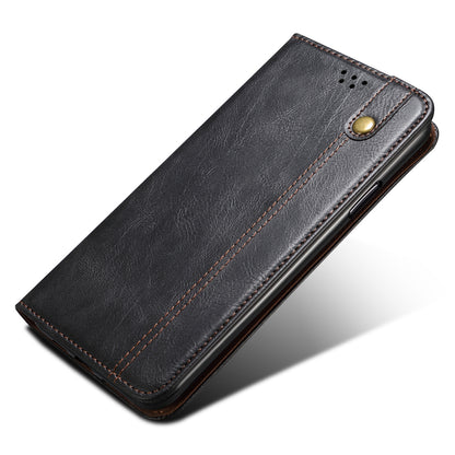 For vivo S17e 5G Waxy Crazy Horse Texture Wallet Case PU Leather Stand Protective Phone Cover