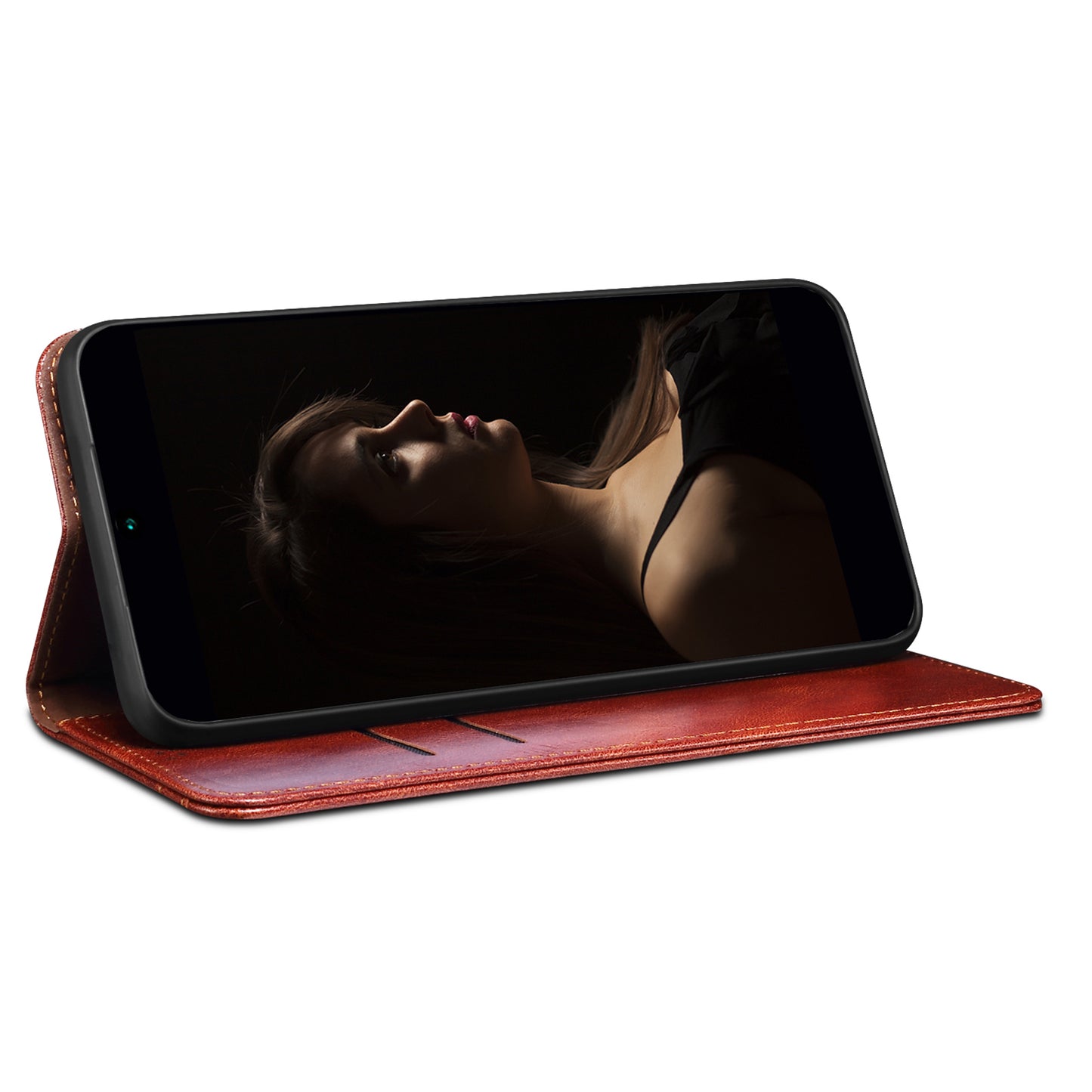 For vivo S17e 5G Waxy Crazy Horse Texture Wallet Case PU Leather Stand Protective Phone Cover