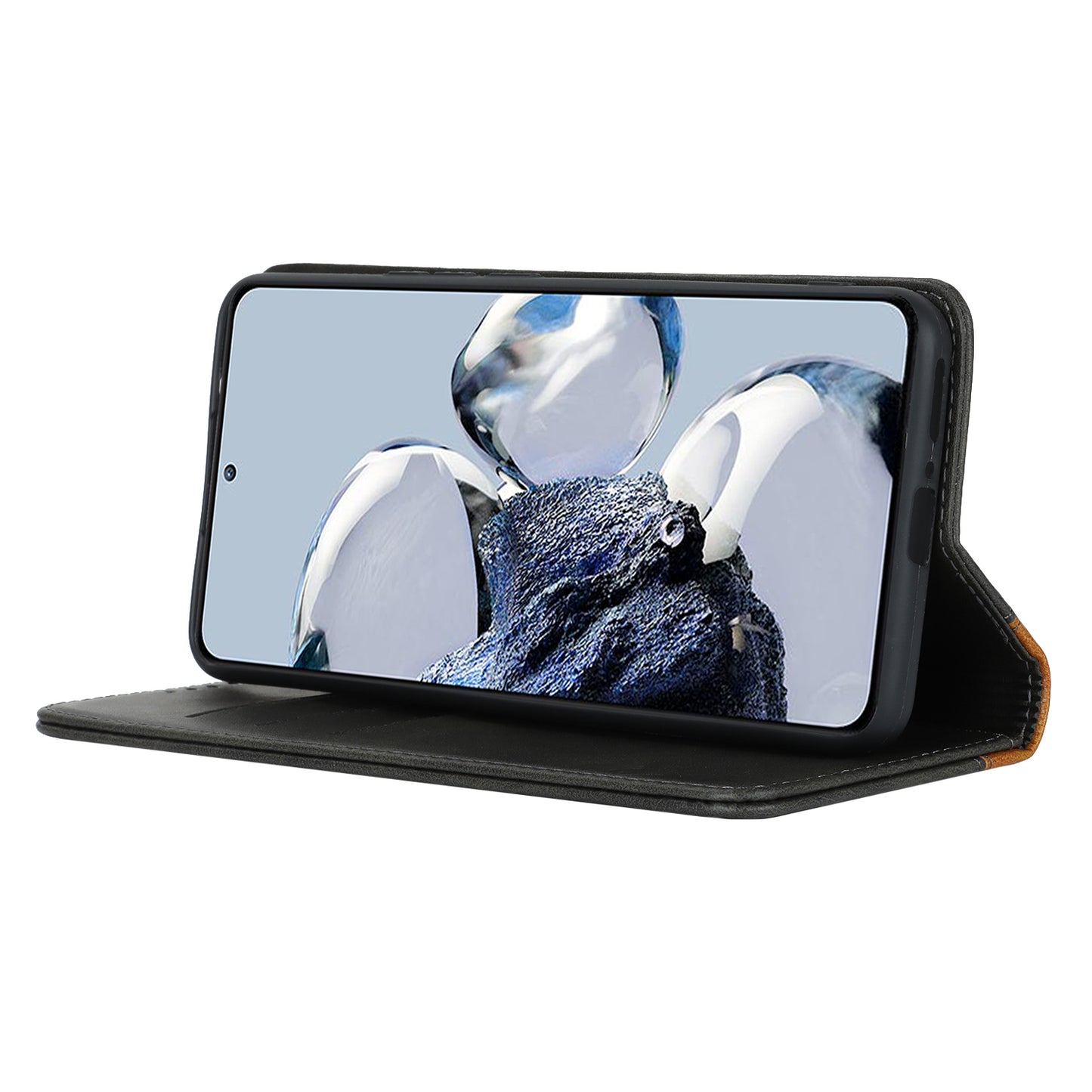 For Xiaomi 12T 5G / 12T Pro 5G / Redmi K50 Ultra PU Leather Phone Case Stand Bi-color Splicing Wallet Cover