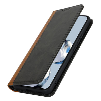 For Xiaomi 12T 5G / 12T Pro 5G / Redmi K50 Ultra PU Leather Phone Case Stand Bi-color Splicing Wallet Cover