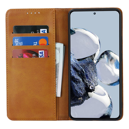 For Xiaomi 12T 5G / 12T Pro 5G / Redmi K50 Ultra PU Leather Phone Case Stand Bi-color Splicing Wallet Cover