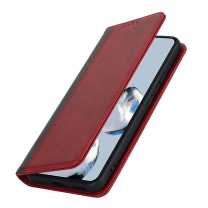 For Xiaomi 12T 5G / 12T Pro 5G / Redmi K50 Ultra PU Leather Phone Case Stand Bi-color Splicing Wallet Cover