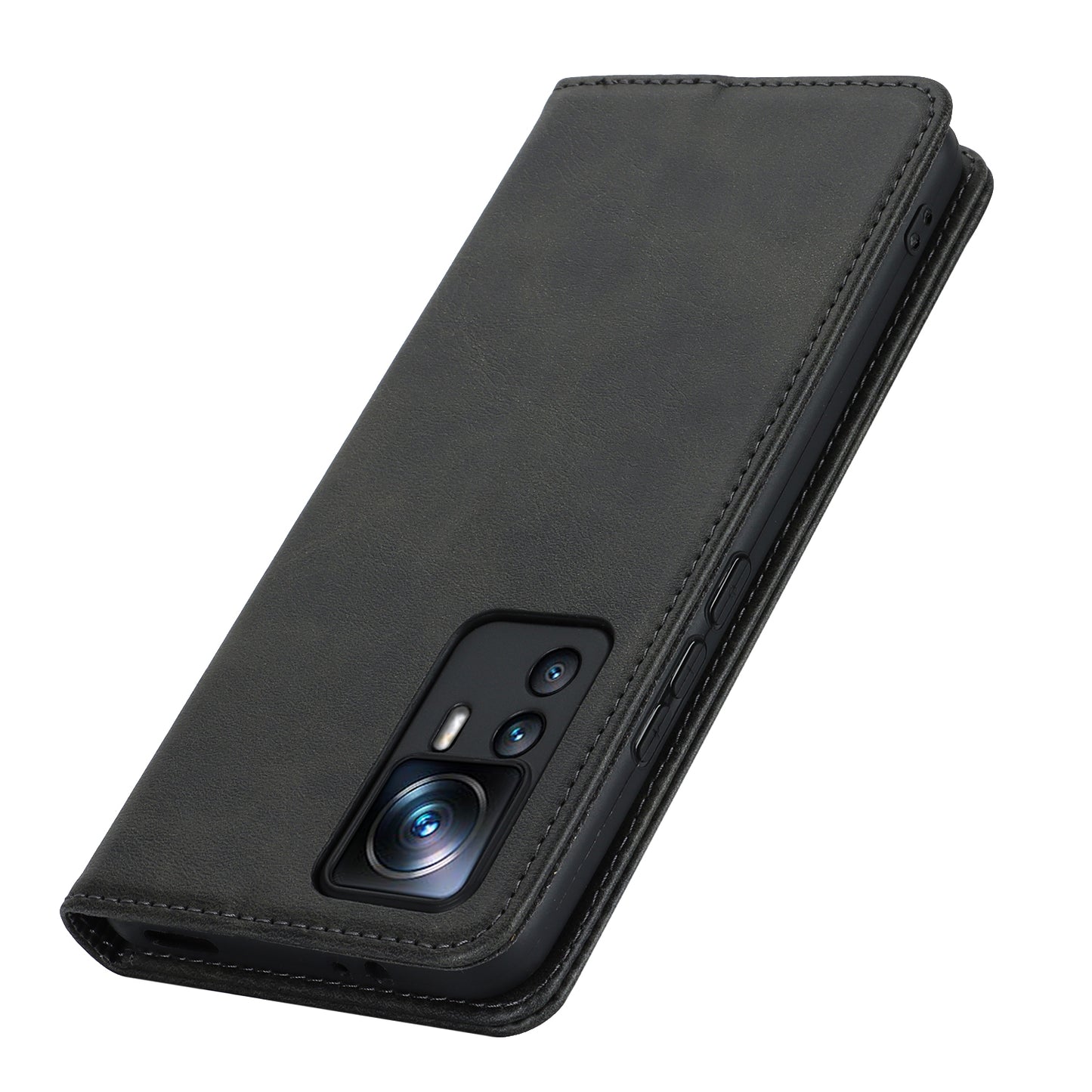 PU Leather Case for Xiaomi 12T 5G / 12T Pro 5G / Redmi K50 Ultra Calf Texture Stand Wallet Phone Cover