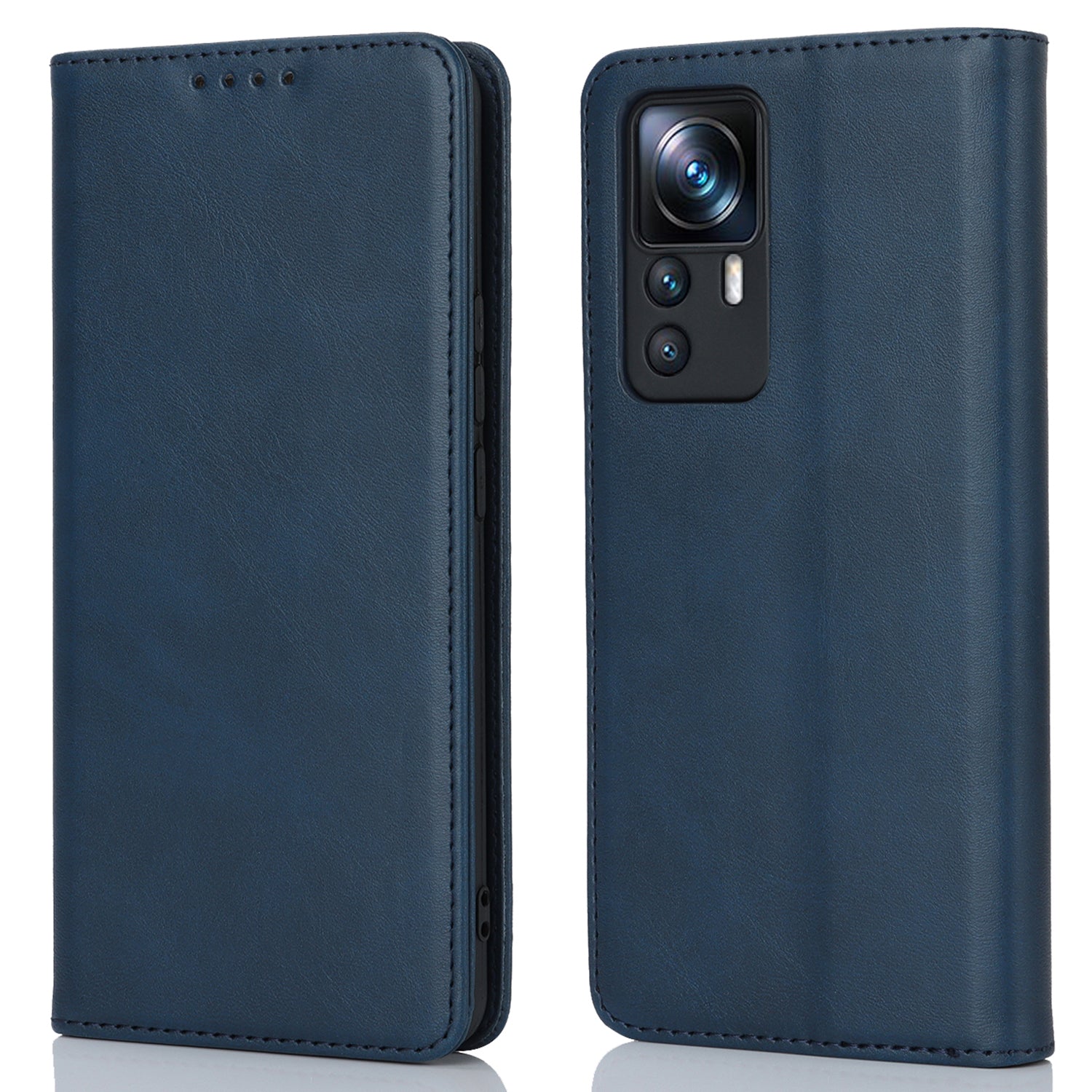 PU Leather Case for Xiaomi 12T 5G / 12T Pro 5G / Redmi K50 Ultra Calf Texture Stand Wallet Phone Cover