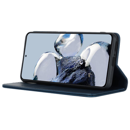 PU Leather Case for Xiaomi 12T 5G / 12T Pro 5G / Redmi K50 Ultra Calf Texture Stand Wallet Phone Cover