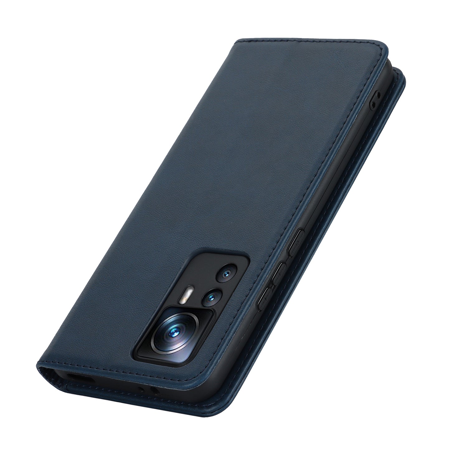 PU Leather Case for Xiaomi 12T 5G / 12T Pro 5G / Redmi K50 Ultra Calf Texture Stand Wallet Phone Cover