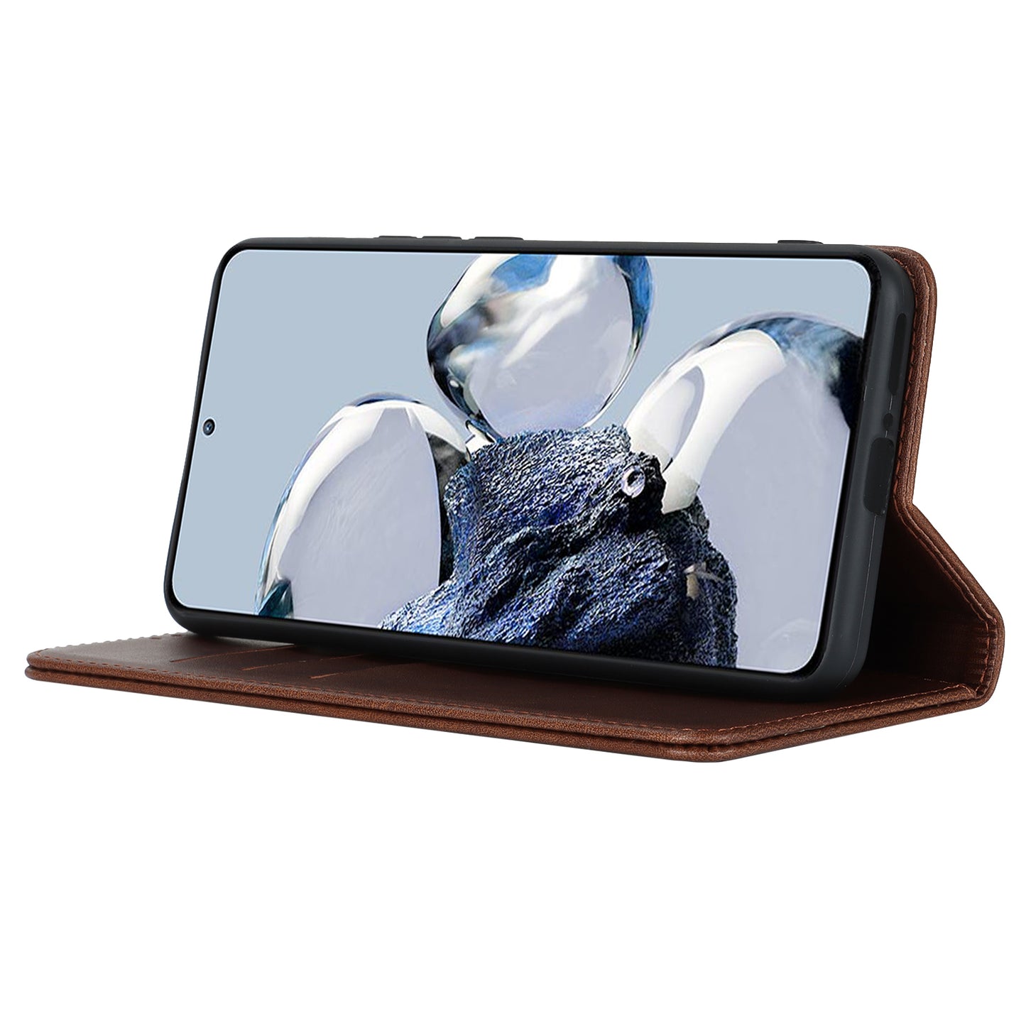 PU Leather Case for Xiaomi 12T 5G / 12T Pro 5G / Redmi K50 Ultra Calf Texture Stand Wallet Phone Cover