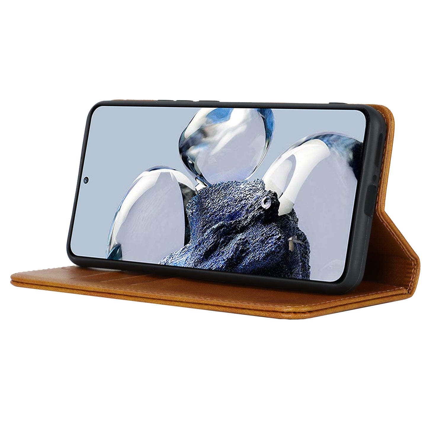 PU Leather Case for Xiaomi 12T 5G / 12T Pro 5G / Redmi K50 Ultra Calf Texture Stand Wallet Phone Cover