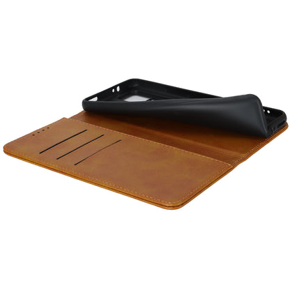 PU Leather Case for Xiaomi 12T 5G / 12T Pro 5G / Redmi K50 Ultra Calf Texture Stand Wallet Phone Cover