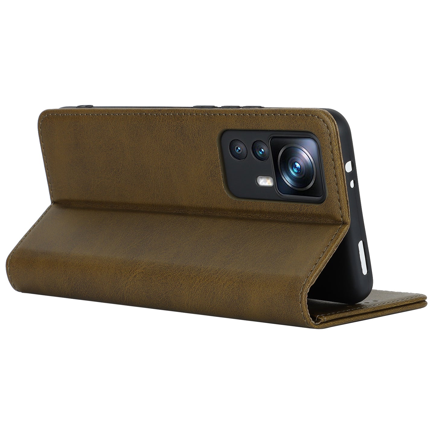 PU Leather Case for Xiaomi 12T 5G / 12T Pro 5G / Redmi K50 Ultra Calf Texture Stand Wallet Phone Cover