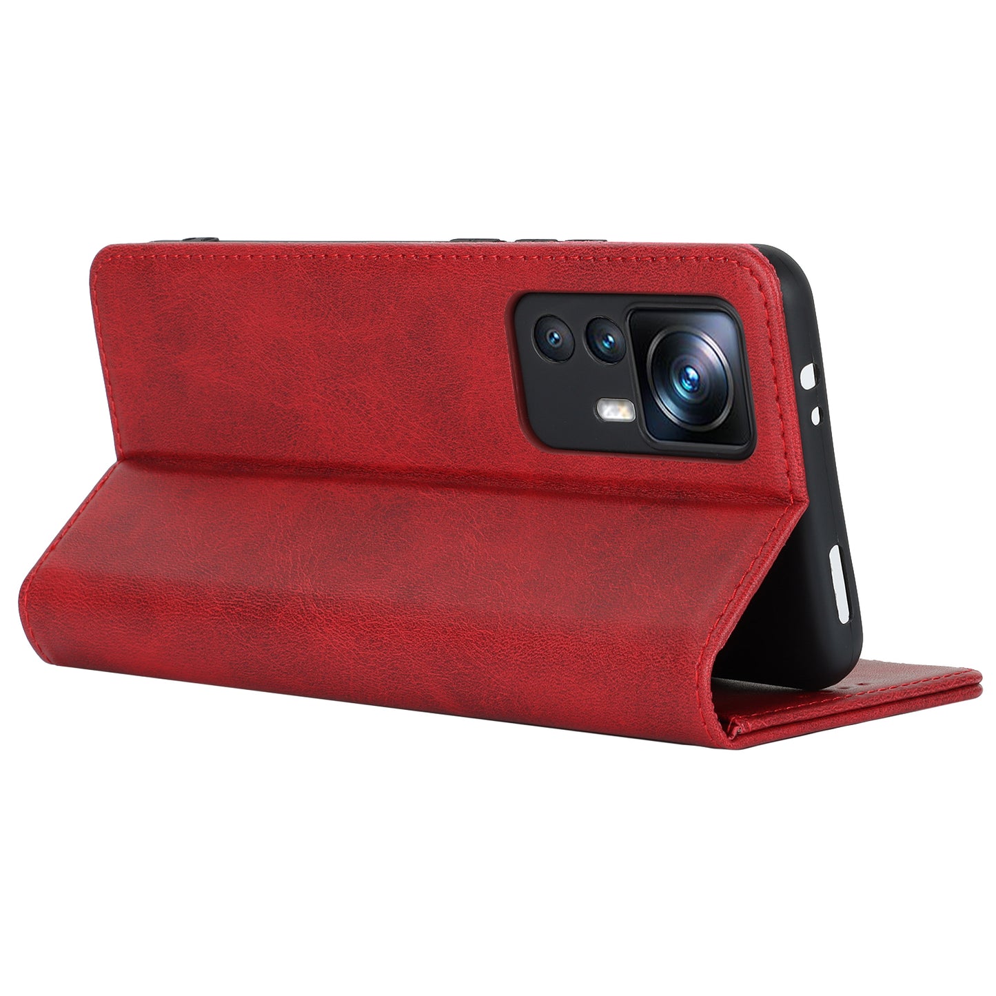 PU Leather Case for Xiaomi 12T 5G / 12T Pro 5G / Redmi K50 Ultra Calf Texture Stand Wallet Phone Cover