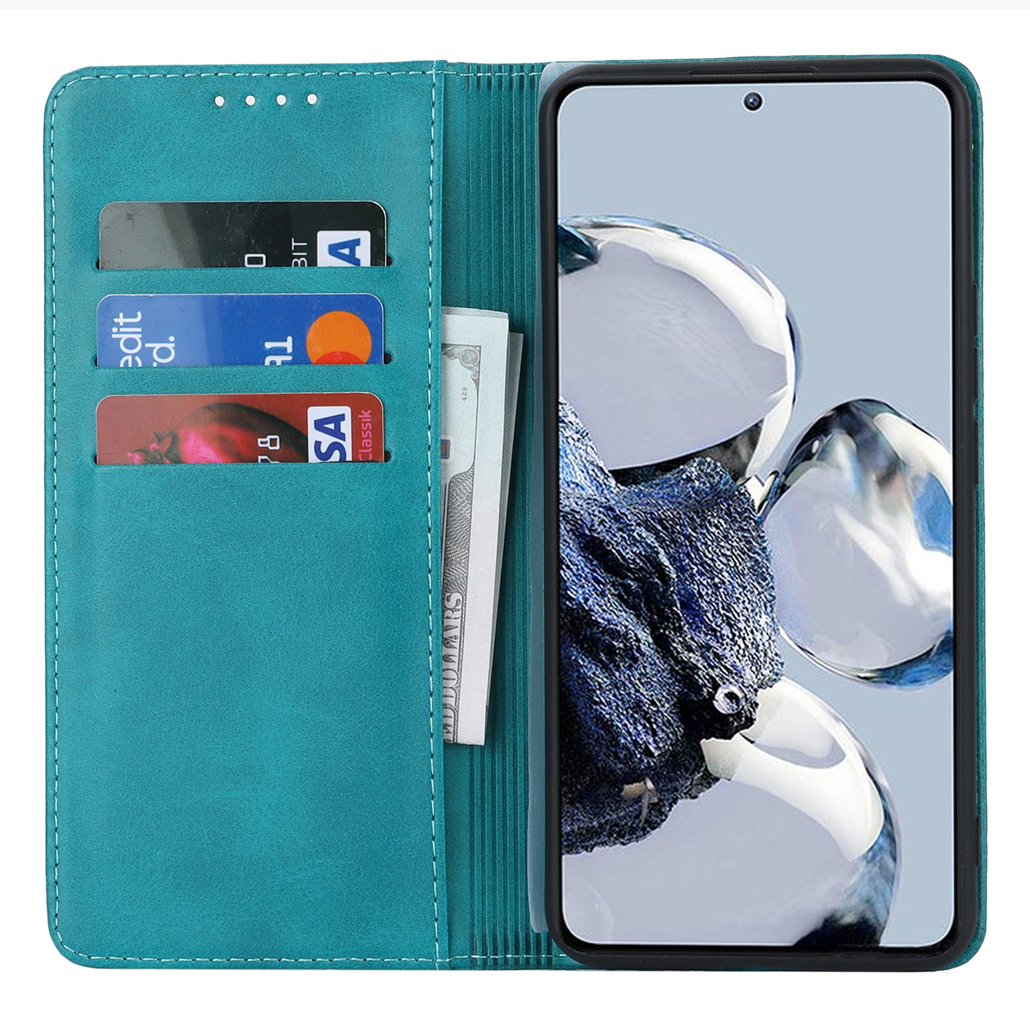 PU Leather Case for Xiaomi 12T 5G / 12T Pro 5G / Redmi K50 Ultra Calf Texture Stand Wallet Phone Cover