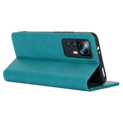 PU Leather Case for Xiaomi 12T 5G / 12T Pro 5G / Redmi K50 Ultra Calf Texture Stand Wallet Phone Cover