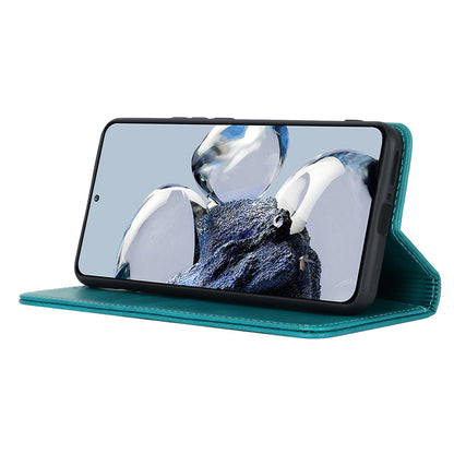 PU Leather Case for Xiaomi 12T 5G / 12T Pro 5G / Redmi K50 Ultra Calf Texture Stand Wallet Phone Cover