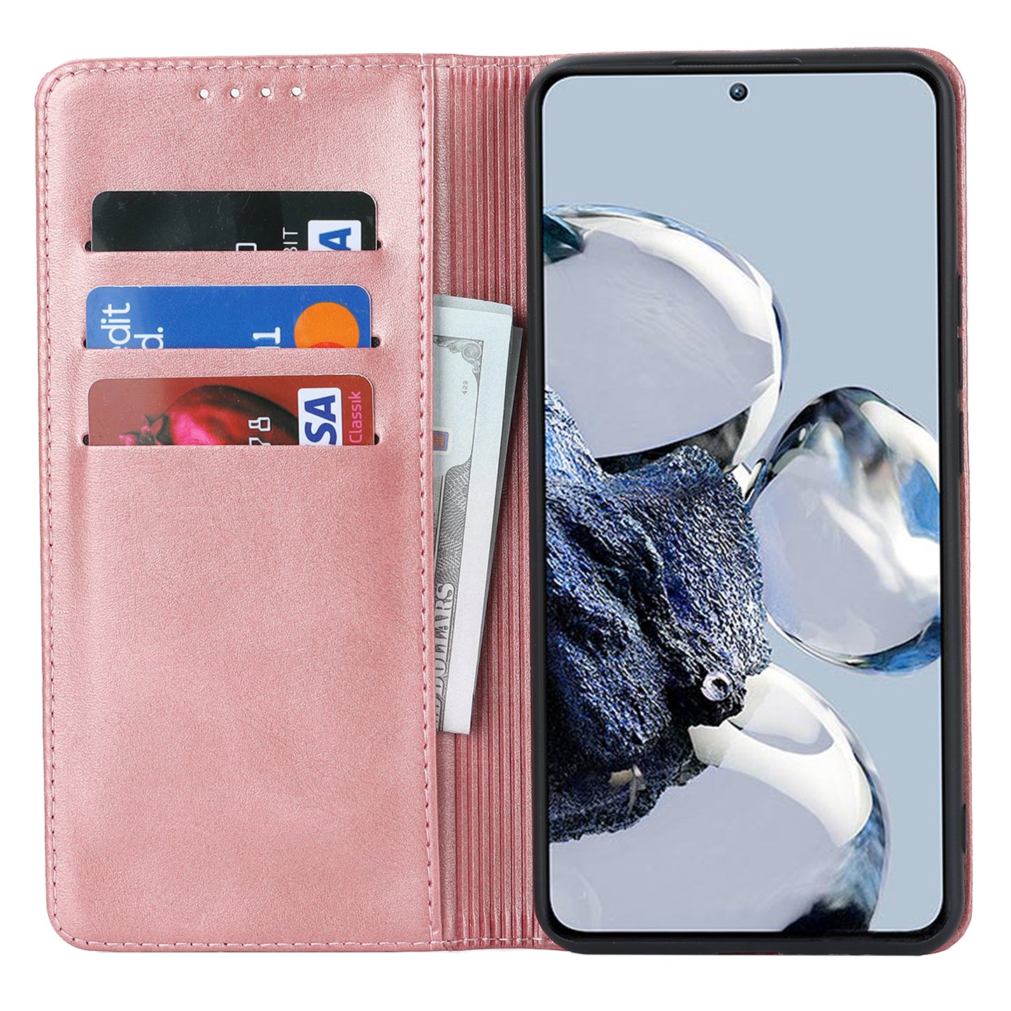 PU Leather Case for Xiaomi 12T 5G / 12T Pro 5G / Redmi K50 Ultra Calf Texture Stand Wallet Phone Cover