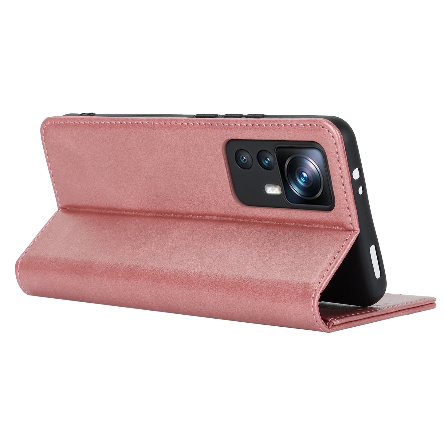 PU Leather Case for Xiaomi 12T 5G / 12T Pro 5G / Redmi K50 Ultra Calf Texture Stand Wallet Phone Cover