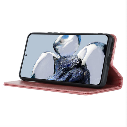 PU Leather Case for Xiaomi 12T 5G / 12T Pro 5G / Redmi K50 Ultra Calf Texture Stand Wallet Phone Cover