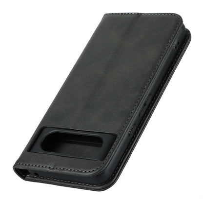 PU Leather Case for Google Pixel 8 Shockproof Calf Texture Stand Wallet Phone Cover