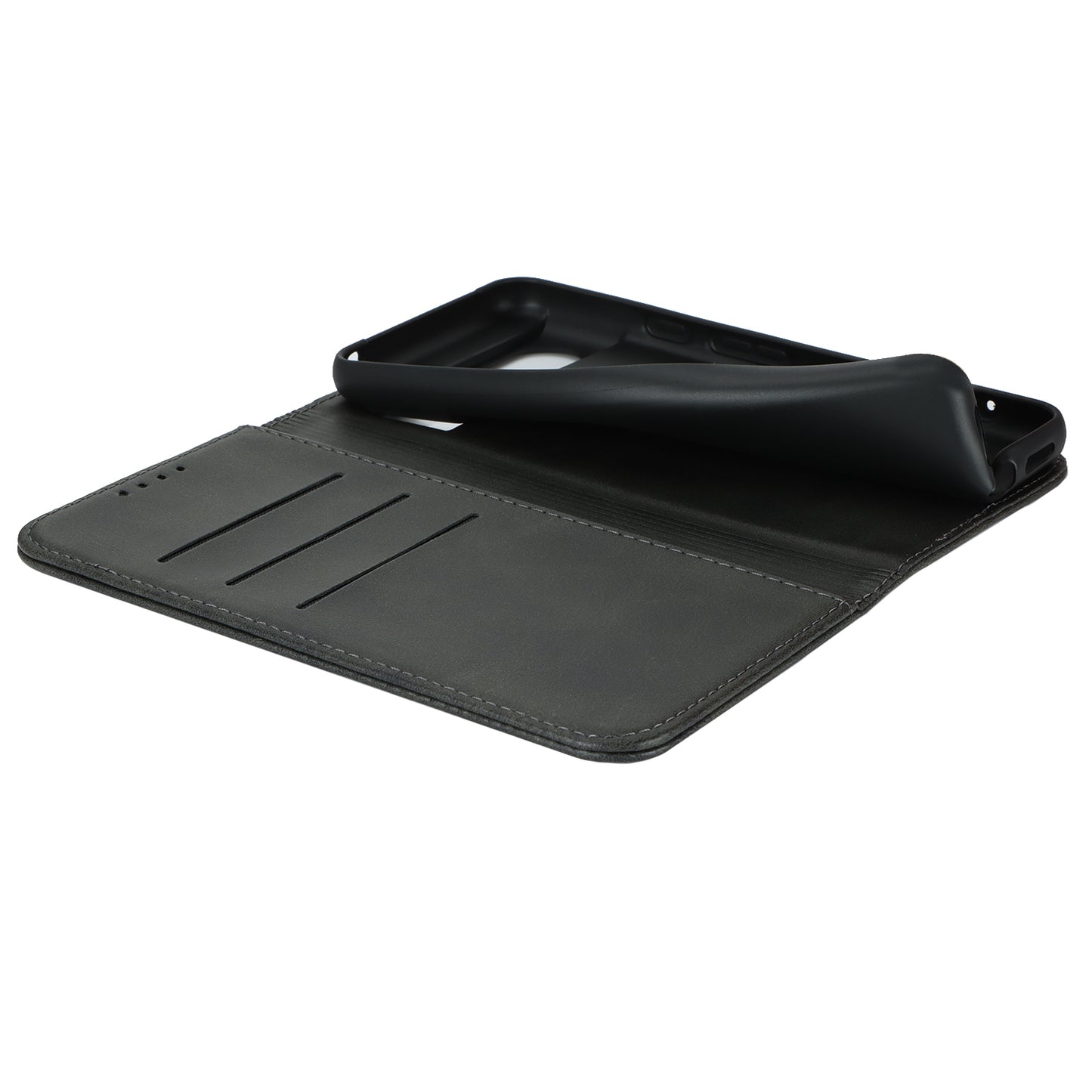 PU Leather Case for Google Pixel 8 Shockproof Calf Texture Stand Wallet Phone Cover