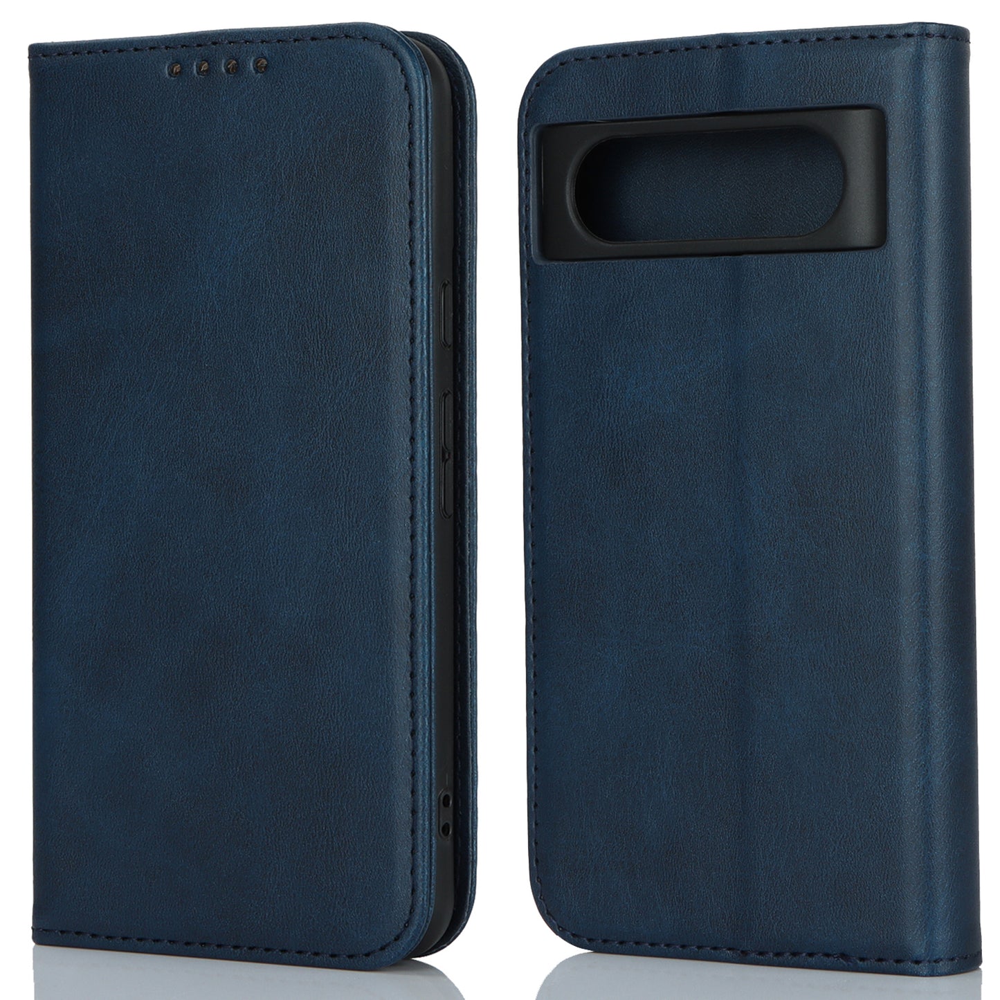 PU Leather Case for Google Pixel 8 Shockproof Calf Texture Stand Wallet Phone Cover