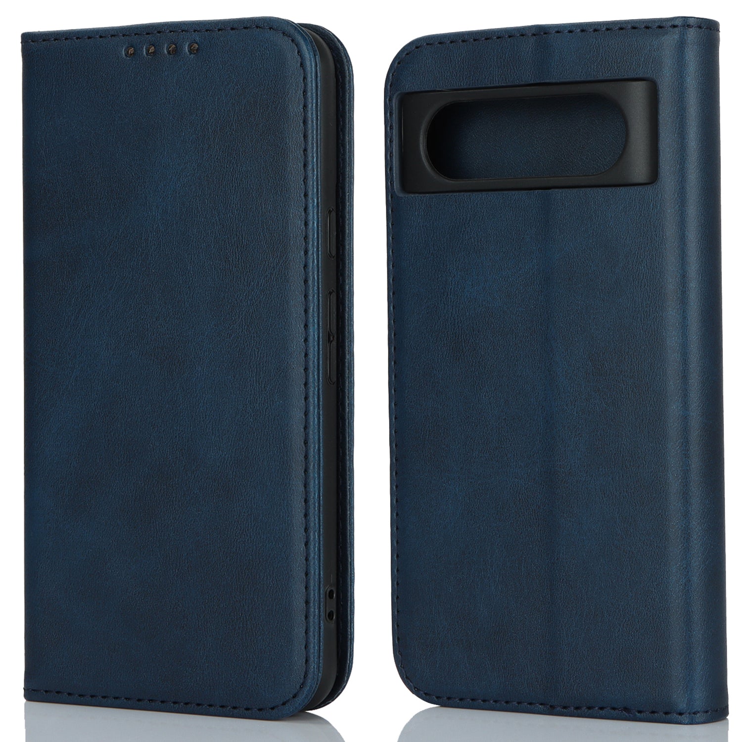 PU Leather Case for Google Pixel 8 Shockproof Calf Texture Stand Wallet Phone Cover