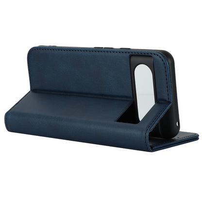 PU Leather Case for Google Pixel 8 Shockproof Calf Texture Stand Wallet Phone Cover