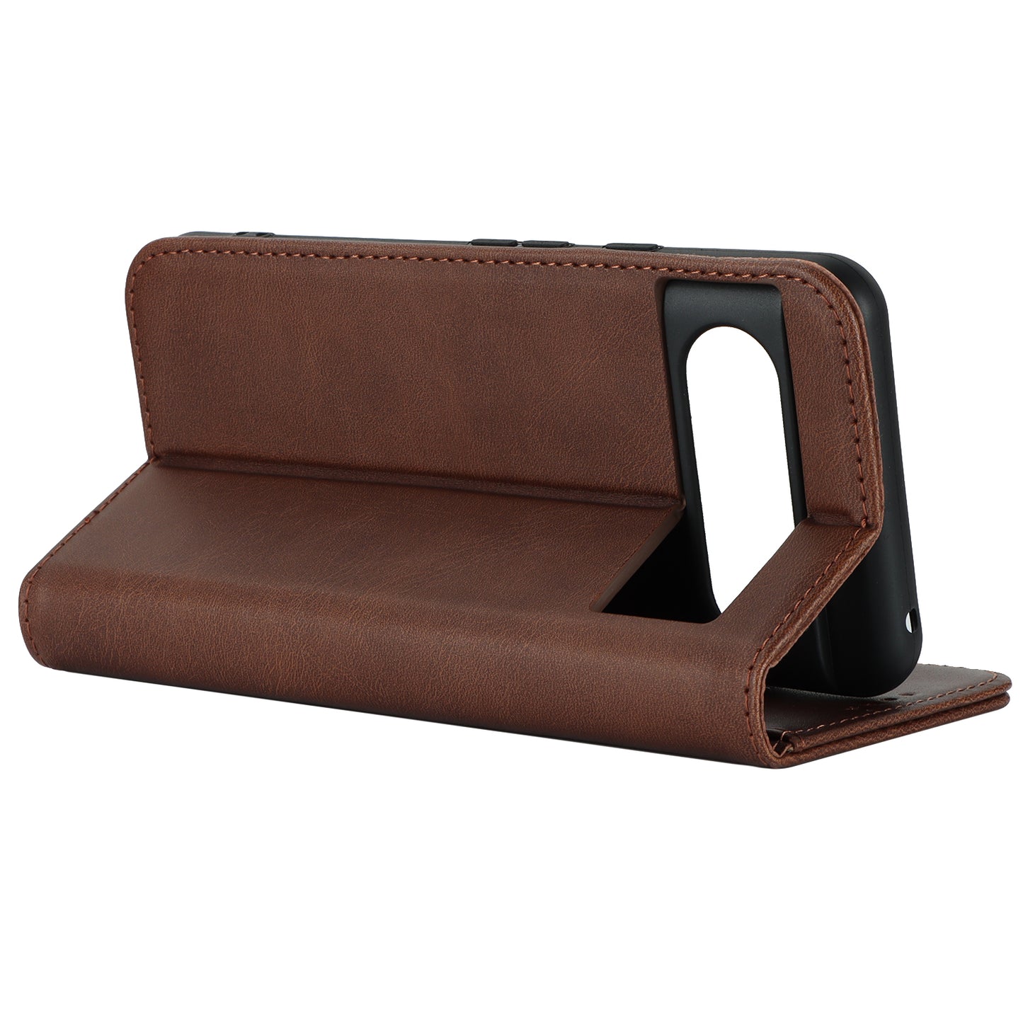 PU Leather Case for Google Pixel 8 Shockproof Calf Texture Stand Wallet Phone Cover