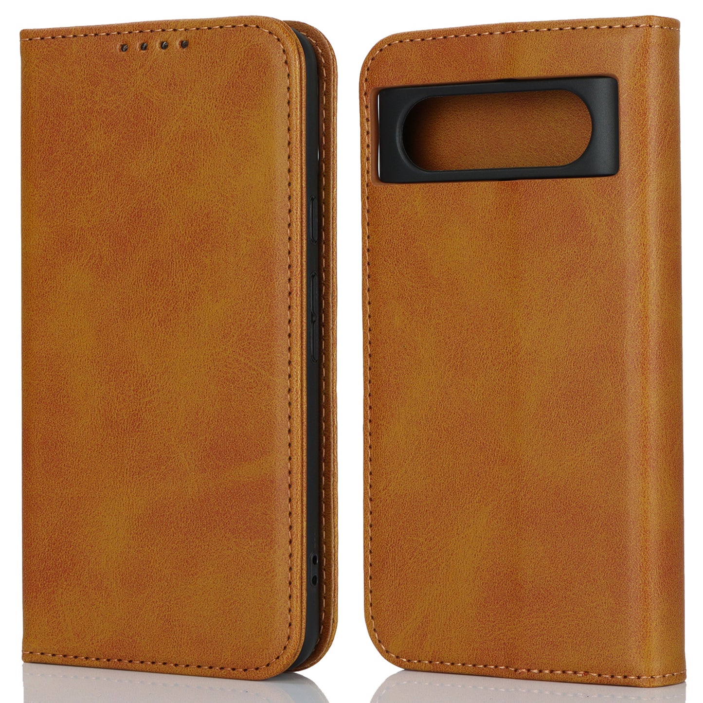 PU Leather Case for Google Pixel 8 Shockproof Calf Texture Stand Wallet Phone Cover