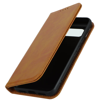 PU Leather Case for Google Pixel 8 Shockproof Calf Texture Stand Wallet Phone Cover